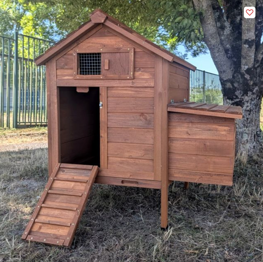 Petit poulailler Bassette S 2 poules toit bois